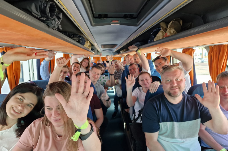 Your Tour group in arrival