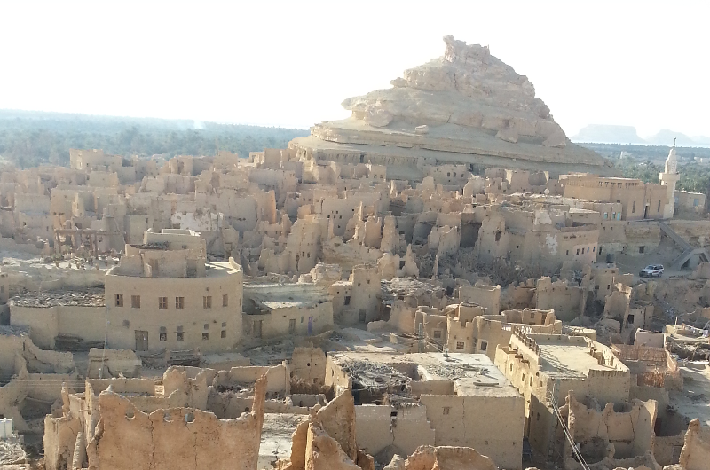 Mountain of the Dead Ancient Tombs Siwa Oasis Egypt